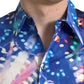Mehrfarbiges Luminarie Slim MARTINI-Hemd