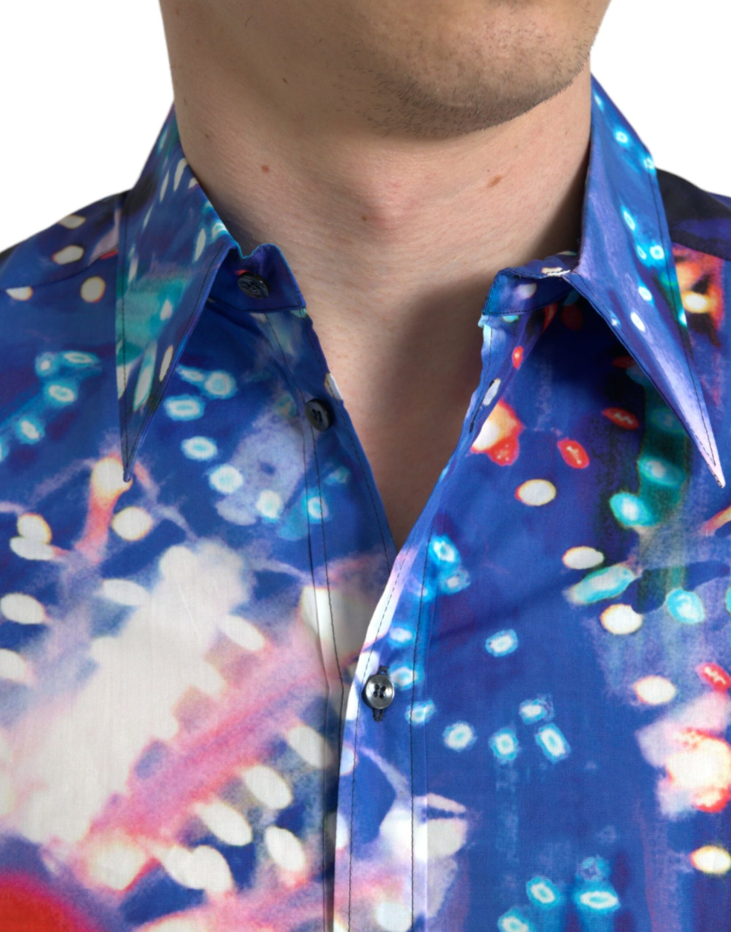 Mehrfarbiges Luminarie Slim MARTINI-Hemd