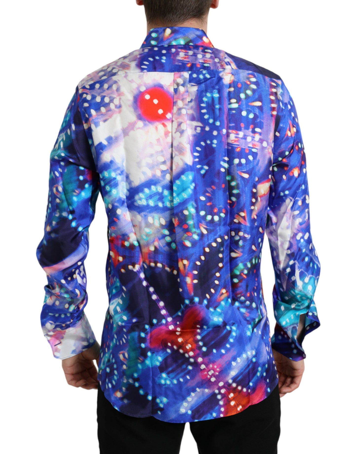 Violettes Luminarie Slim MARTINI Seidenhemd