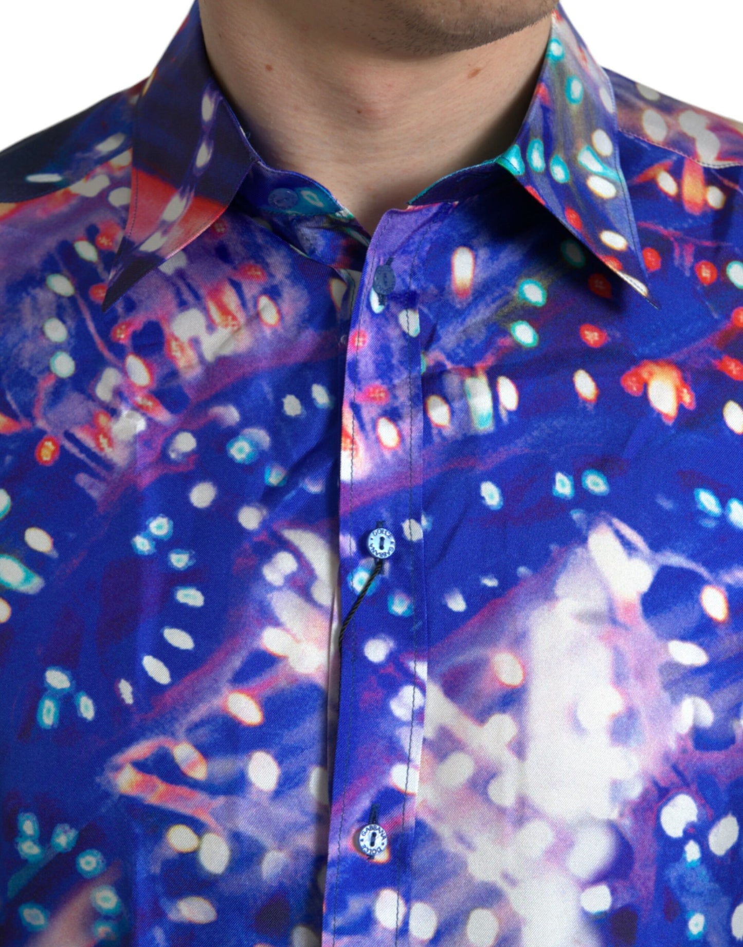Violettes Luminarie Slim MARTINI Seidenhemd