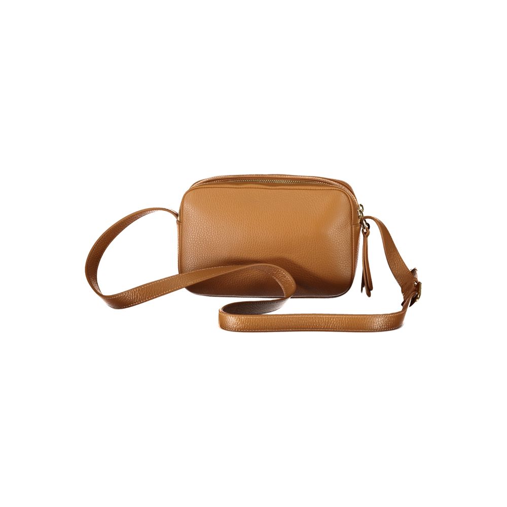Braune Lederhandtasche