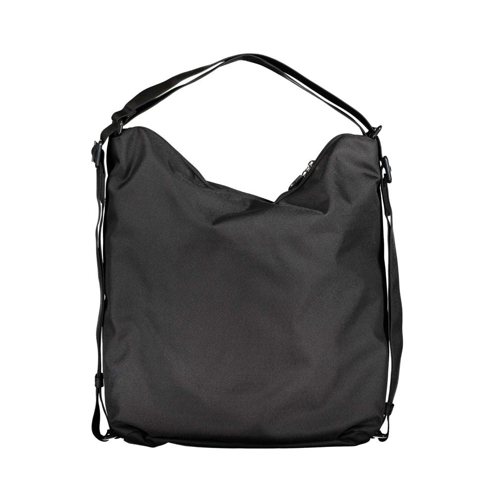 Schwarze Polyester-Handtasche
