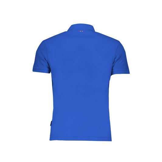 Polo in cotone blu