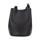 Lorne Small Black Haymarket Check Pebble Leather Bucket Handbag Purse