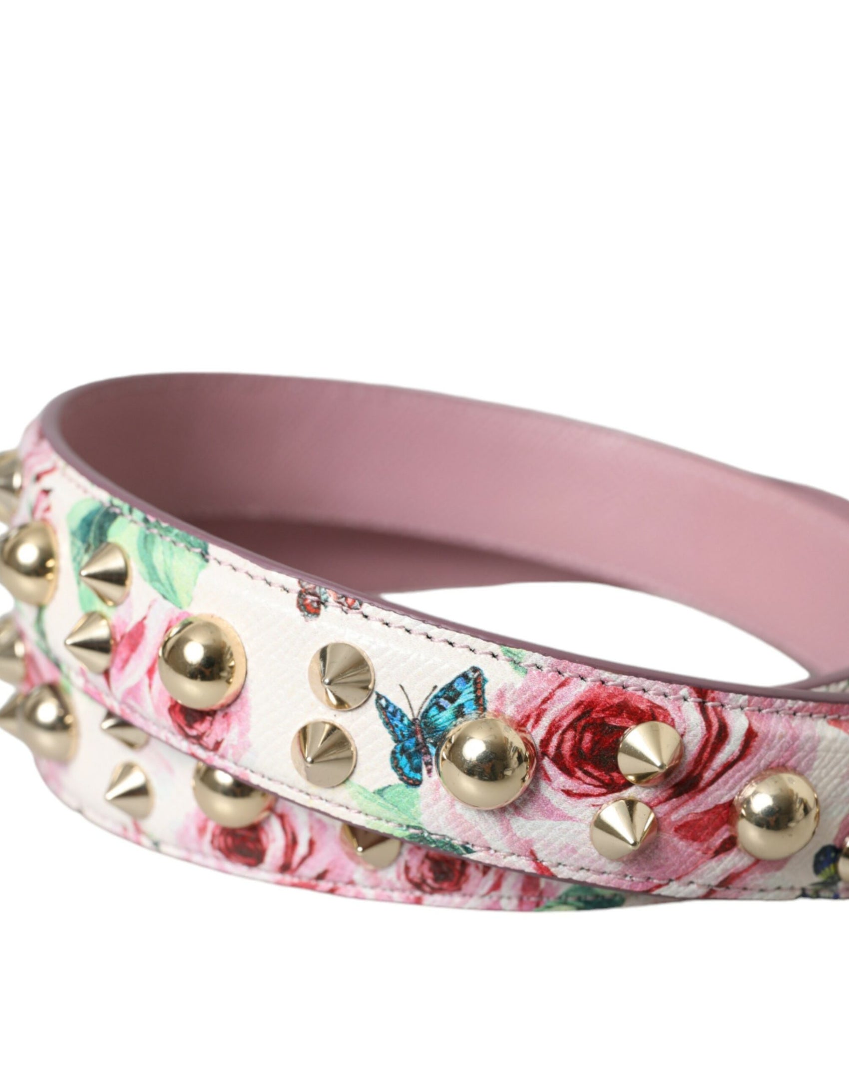 Rosa Schultergurt für Handtaschenzubehör mit Blumenmuster