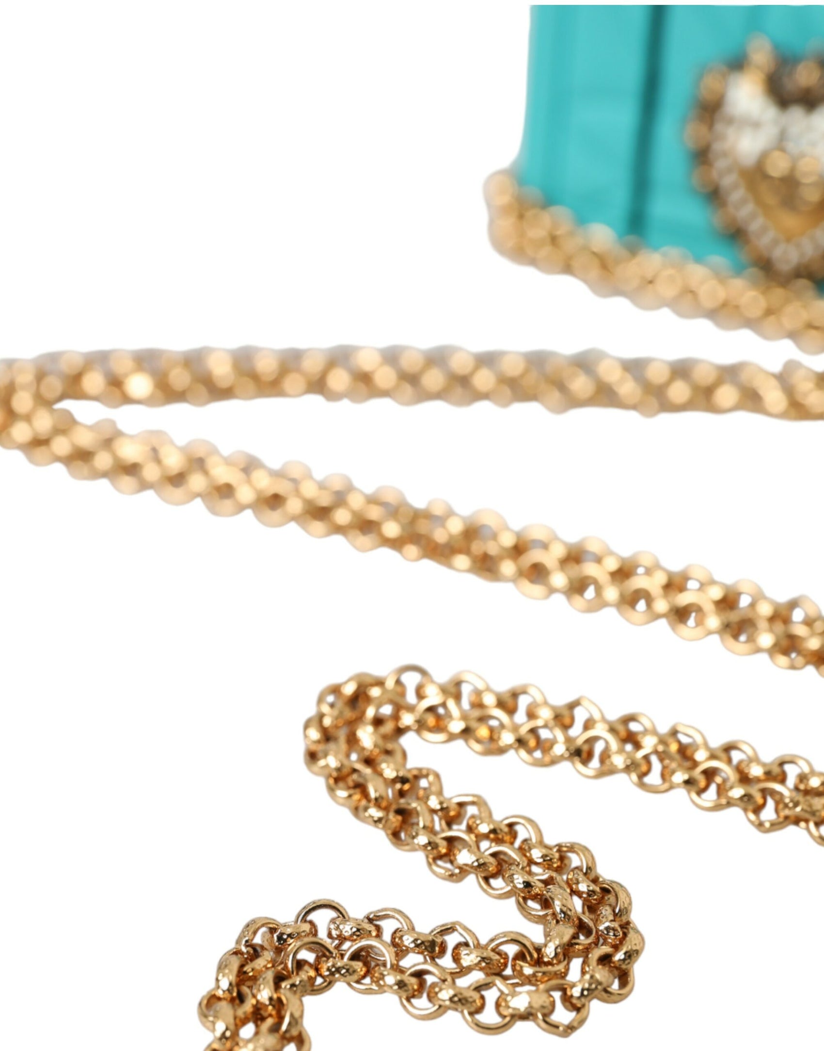 Custodia per Airpods in silicone turchese Devotion Heart Cover Bag