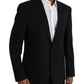 Black MARTINI Single Breasted Coat Blazer