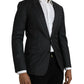 Black Stripe MARTINI Single Breasted Coat Blazer