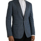 Blue Linen NAPOLI Single Breasted Coat Blazer