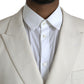 White Wool MARTINI Double Breasted Blazer