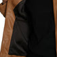 Brown Lamb Leather Full Zip Blouson Jacket