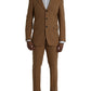 Brown Cashmere 2 Piece Single Breasted Suit