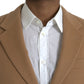 Brown Cashmere 2 Piece Single Breasted Suit