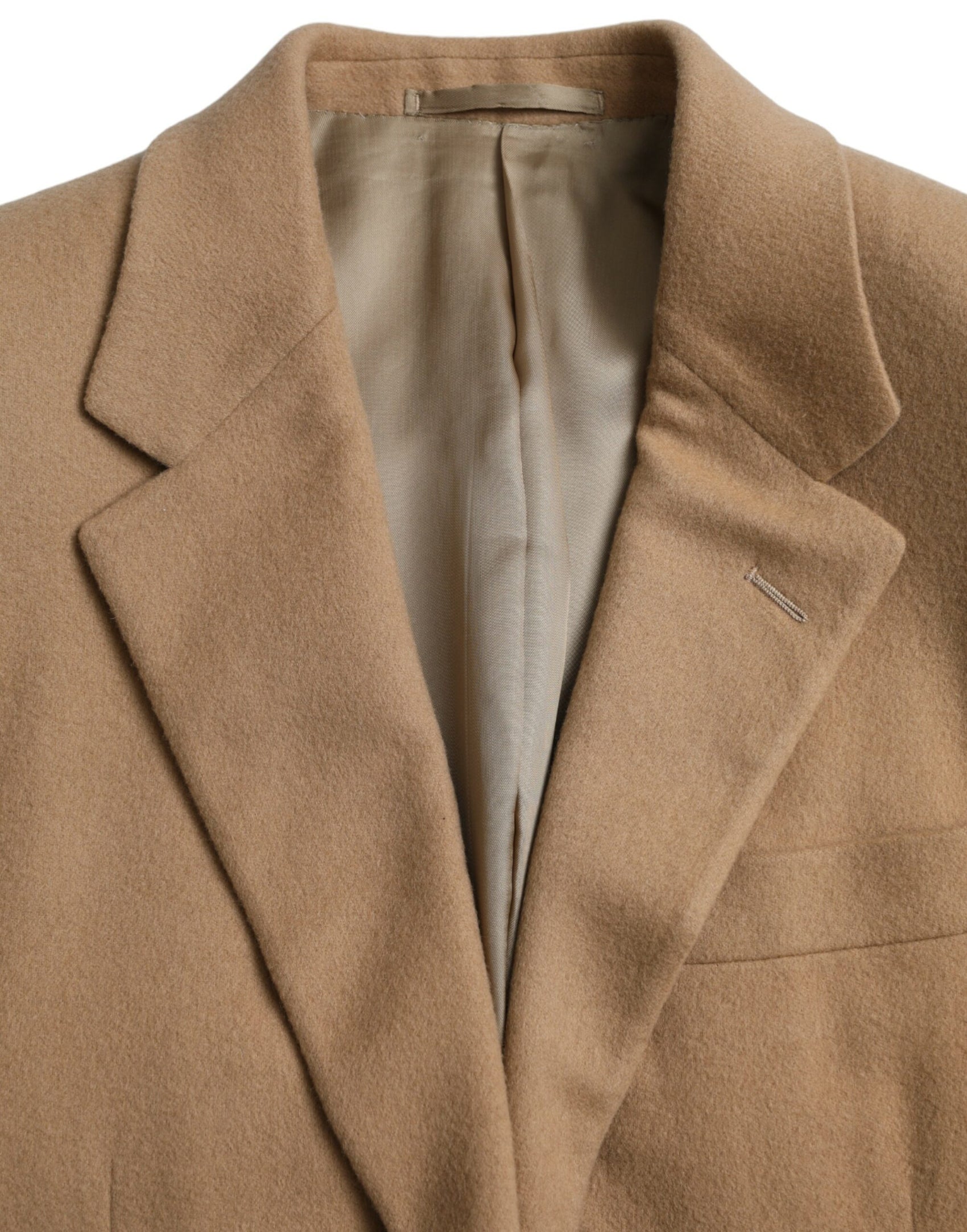 Abito monopetto in cashmere marrone 2 pezzi