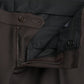 Dunkelbraune Slim Fit Anzughose aus Wolle