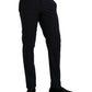 Dunkelblaue Slim Fit Anzughose aus Wolle