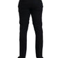 Dunkelblaue Slim Fit Anzughose aus Wolle
