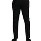 Schwarze SlimFit-Anzughose aus Wolle