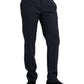 Blaue Slim Fit Anzughose aus Wolle
