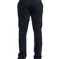 Blaue Slim Fit Anzughose aus Wolle