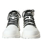 White Vulcano Trekking Men Ankle Boots Shoes