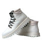 White Vulcano Trekking Men Ankle Boots Shoes