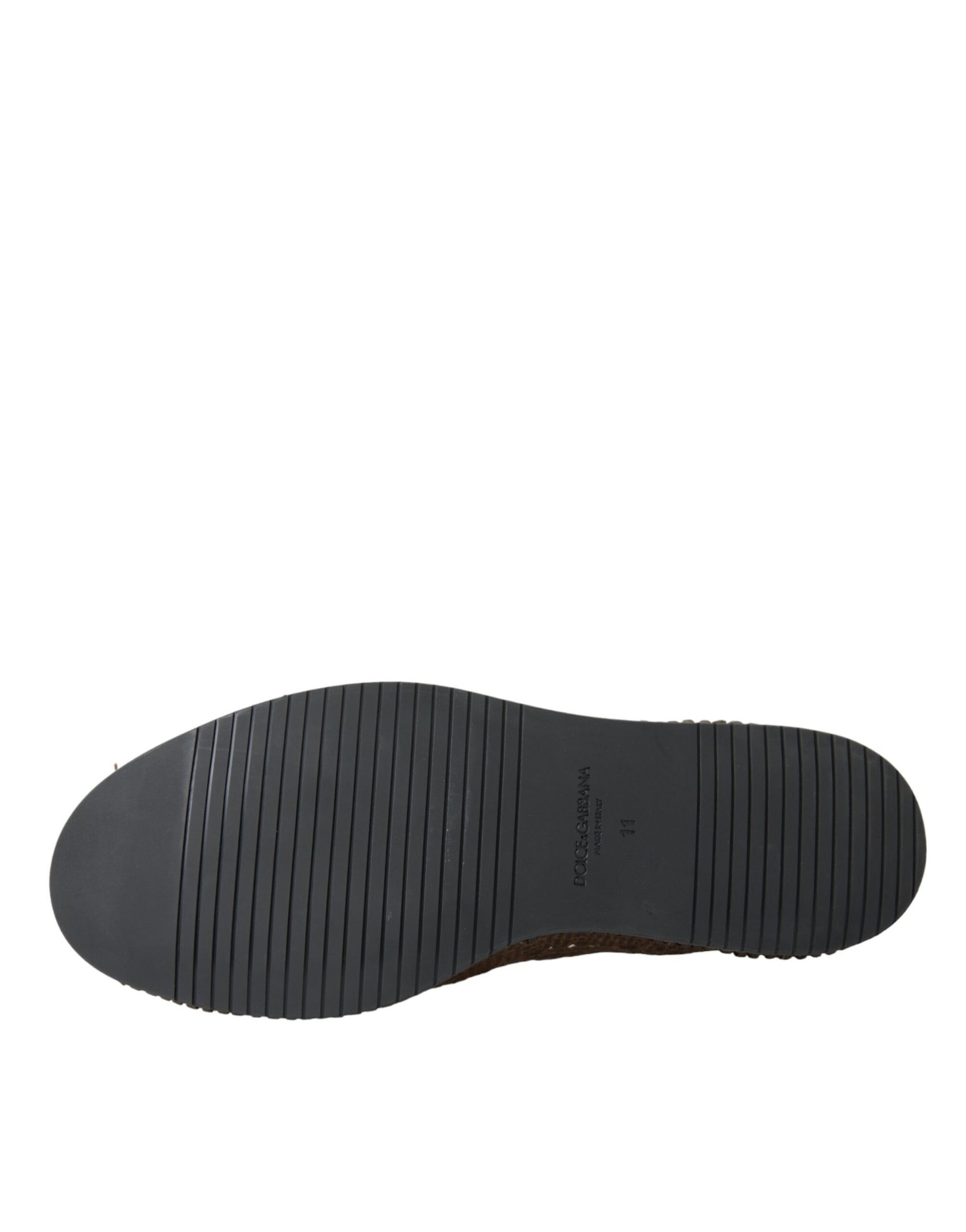 Mocassini in pelle intrecciata marrone Scarpe casual