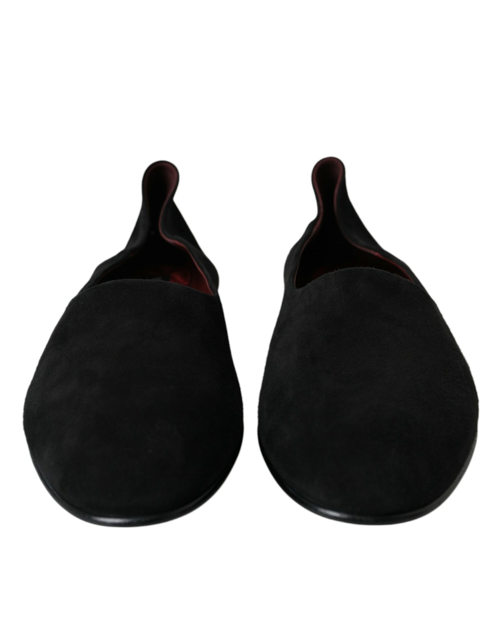 Mocassini in pelle scamosciata nera, scarpe eleganti da infilare