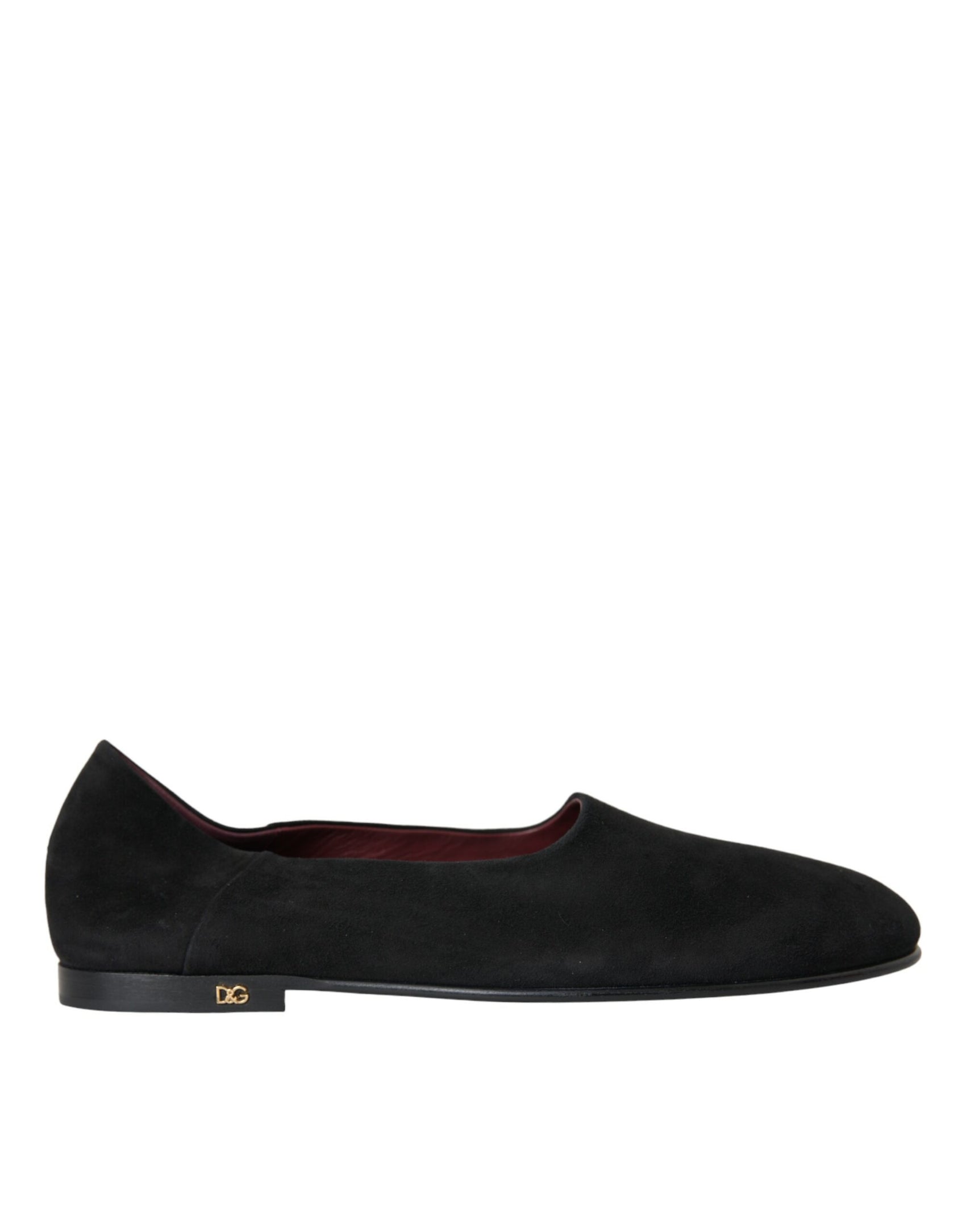 Black Suede Loafers Formal Dress Slip On Shoes