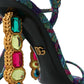 Multicolor Jacquard Crystals Sandals Shoes