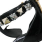 Black Crystals Sandals Ankle Strap Shoes