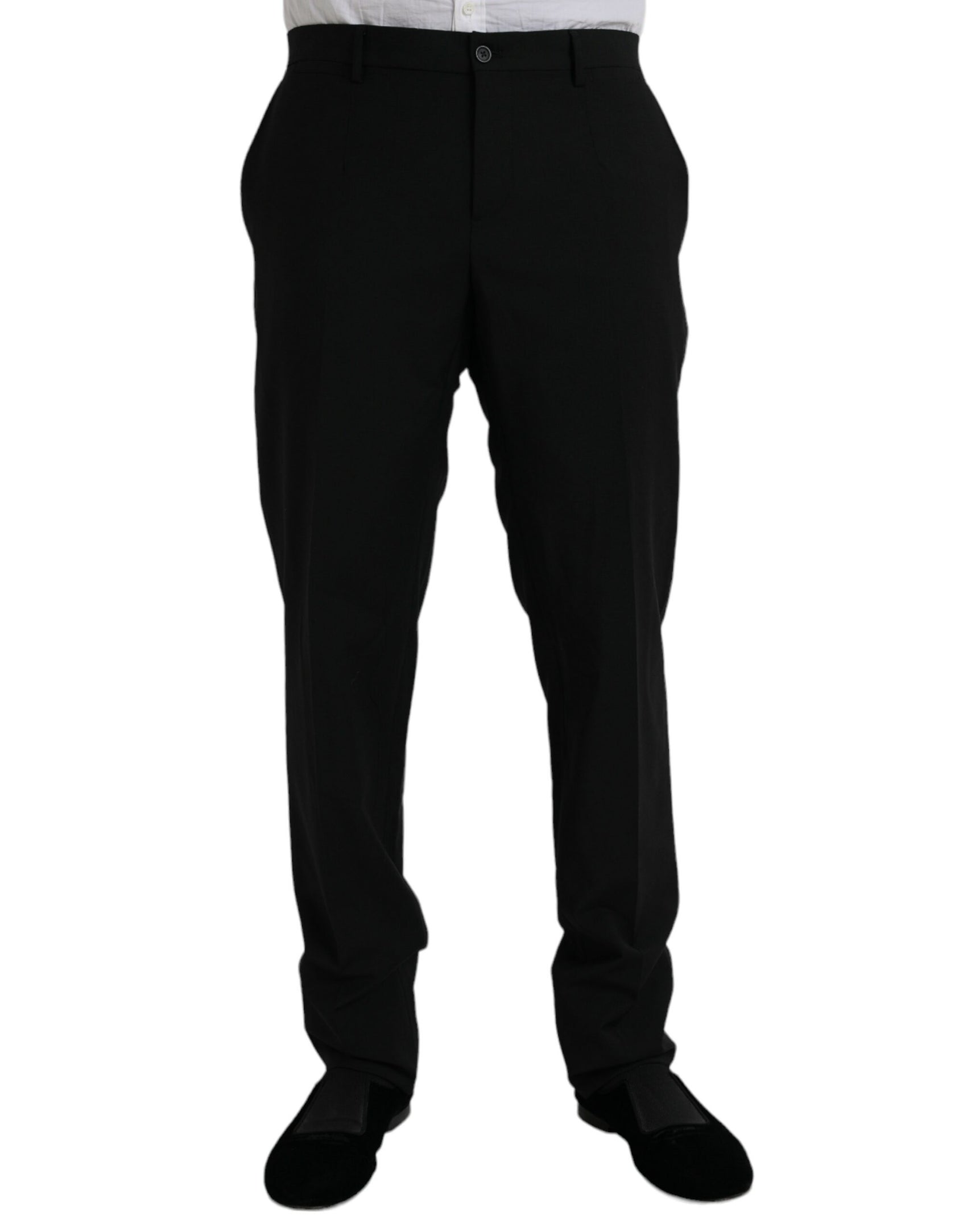 Schwarzer STAFF-Formeller 3-teiliger Anzug aus Polyester