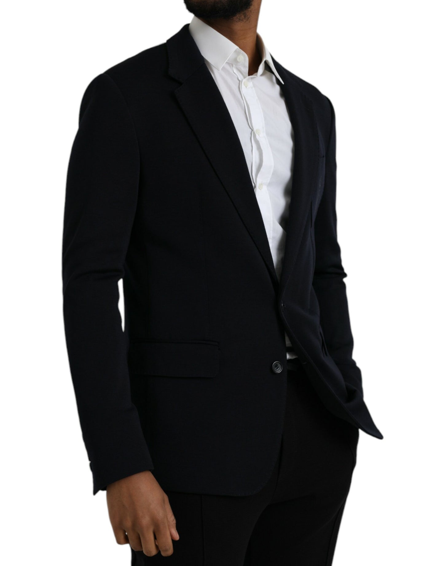 Black Wool Single Breasted Coat Blazer