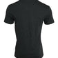 Graues T-Shirt mit Rundhalsausschnitt und kurzen Ärmeln und Logo-Print