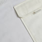 Weißes Baumwoll-T-Shirt mit kurzen Ärmeln und Tasche