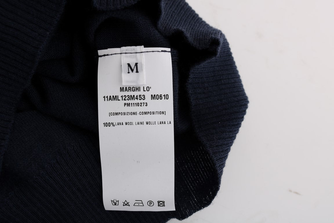 Elegantes blaues Wolltop – Schicke Eleganz für jeden Tag