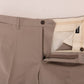 Pantaloni casual in chino beige chic