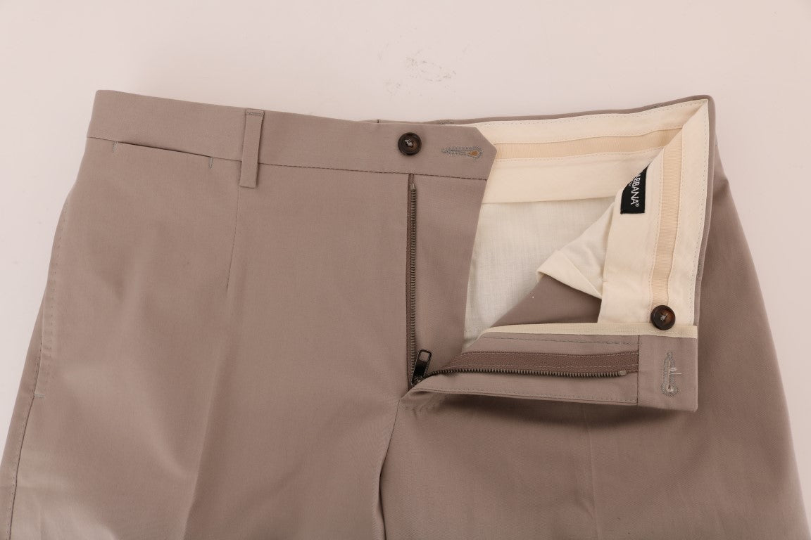 Pantaloni casual in chino beige chic