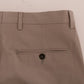 Pantaloni casual in chino beige chic