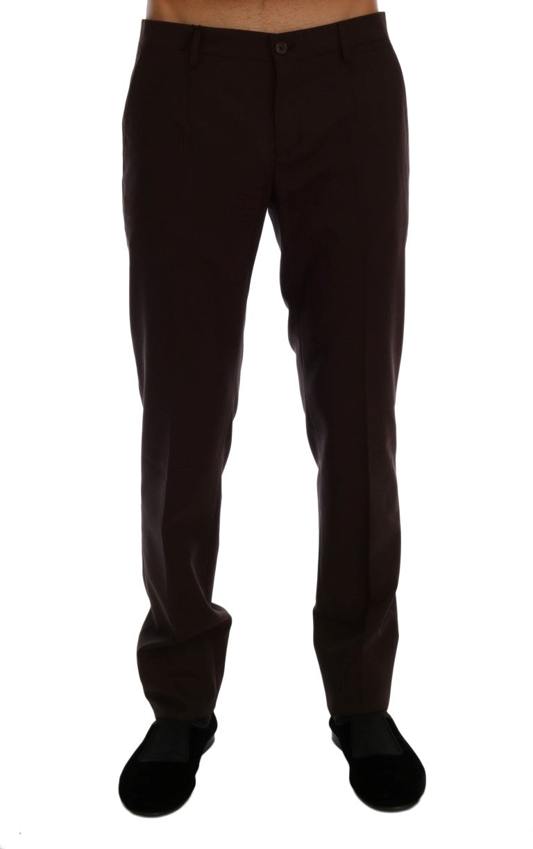 Elegante Slim Fit Anzughose in Lila