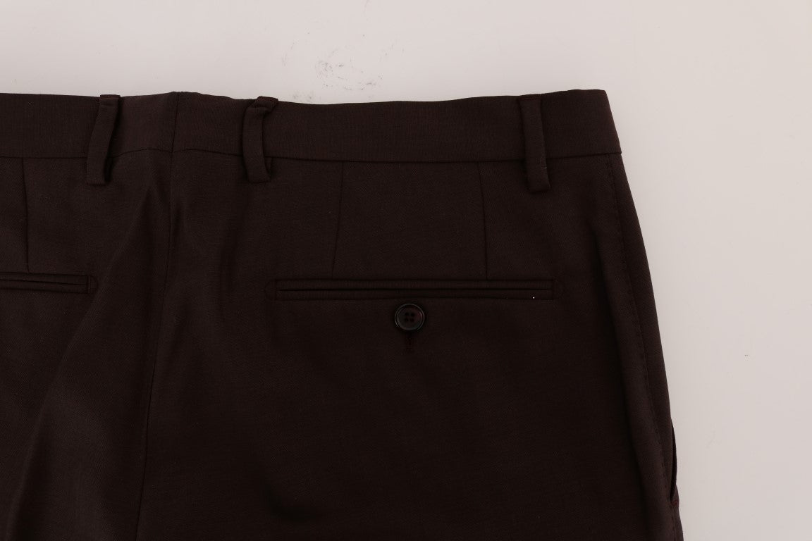 Elegante Slim Fit Anzughose in Lila