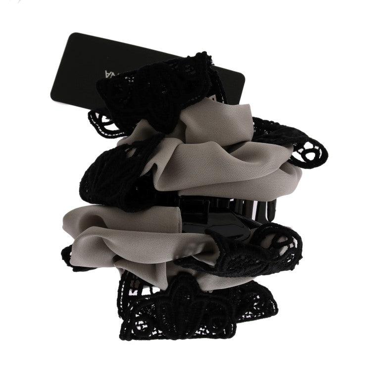 Elegante Haarklammer mit floraler Spitze