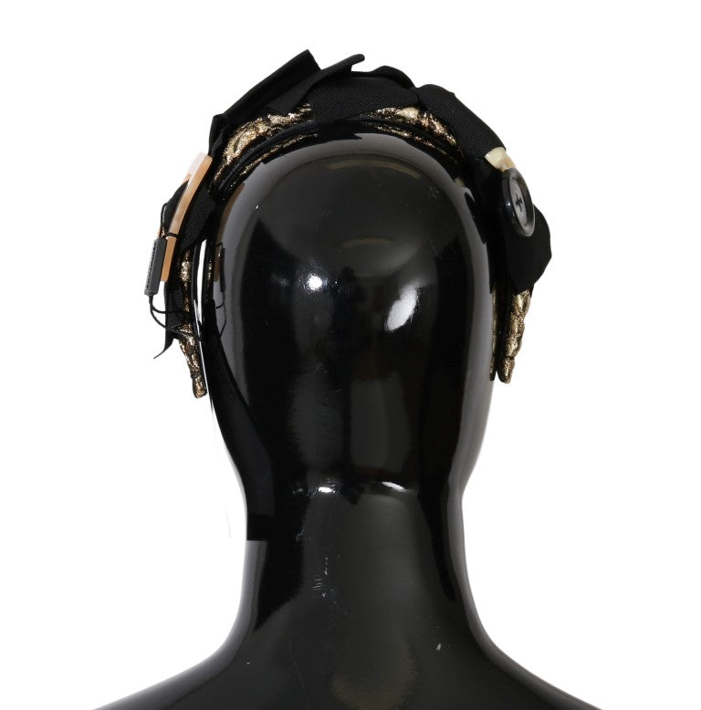 Goldbraunes Diadem-Stirnband mit Kristallen