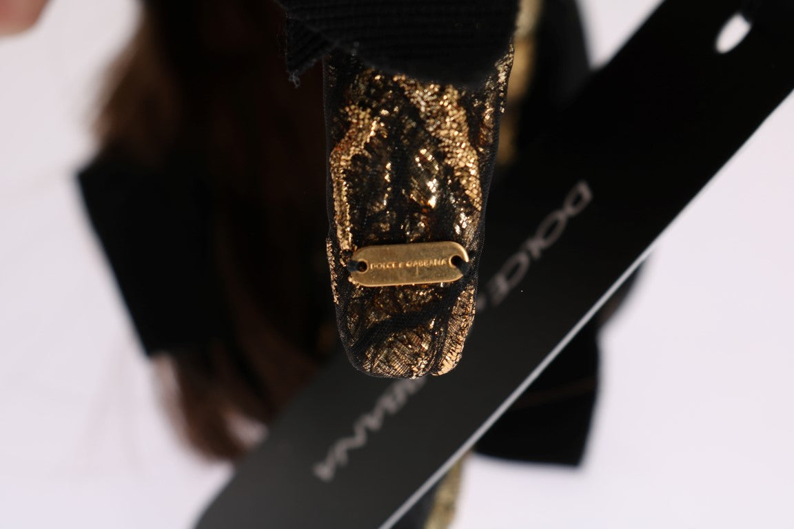 Goldbraunes Diadem-Stirnband mit Kristallen