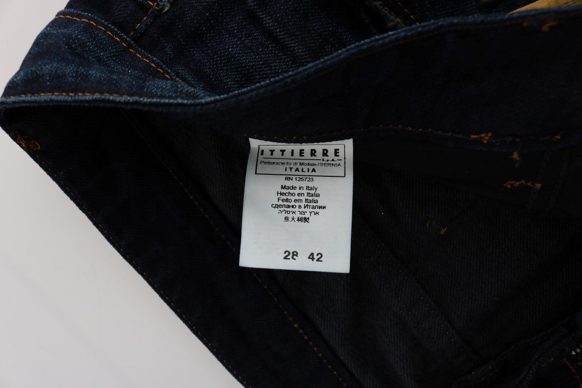 Elegante blaue Regular Fit Baumwolljeans