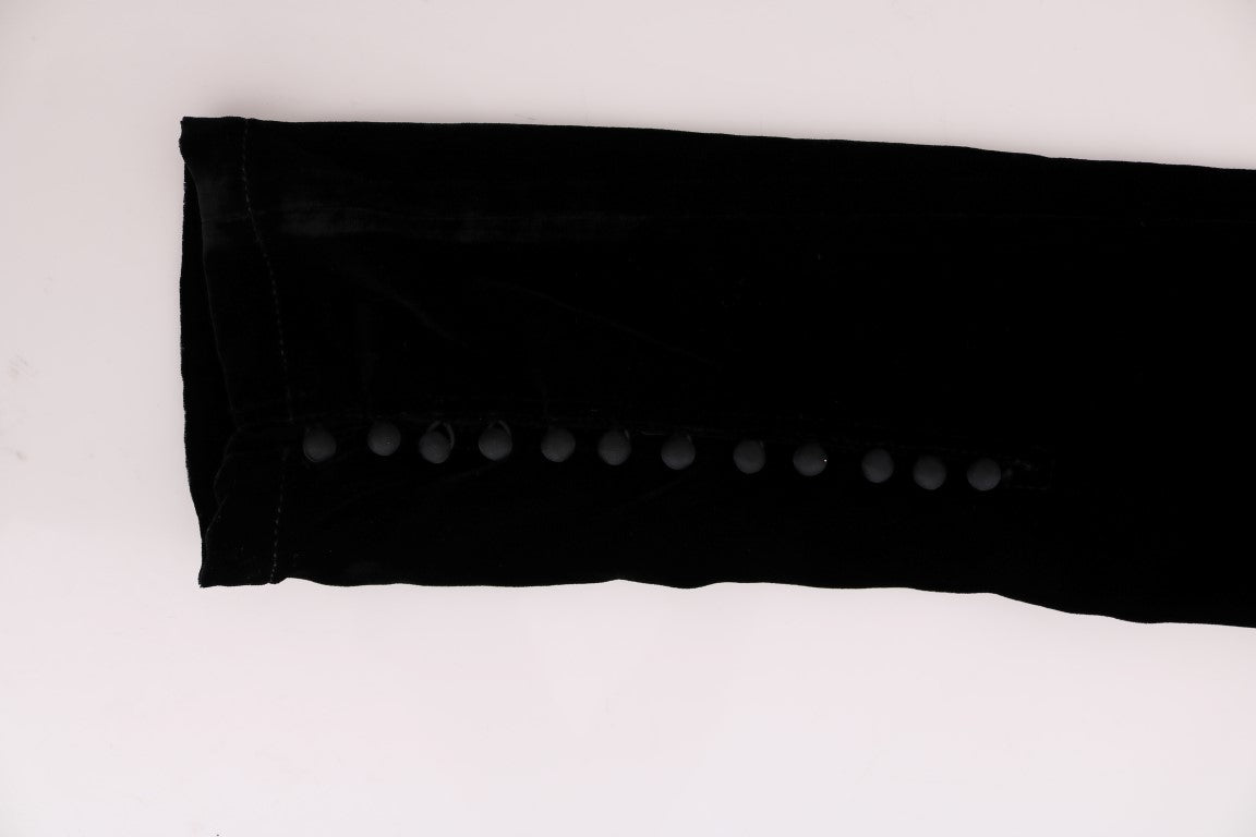 Elegante schwarze Hose mit hoher Taille