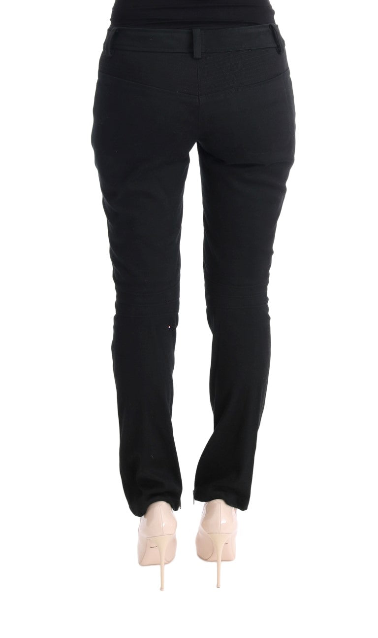 Schicke schwarze Slim Fit Hose