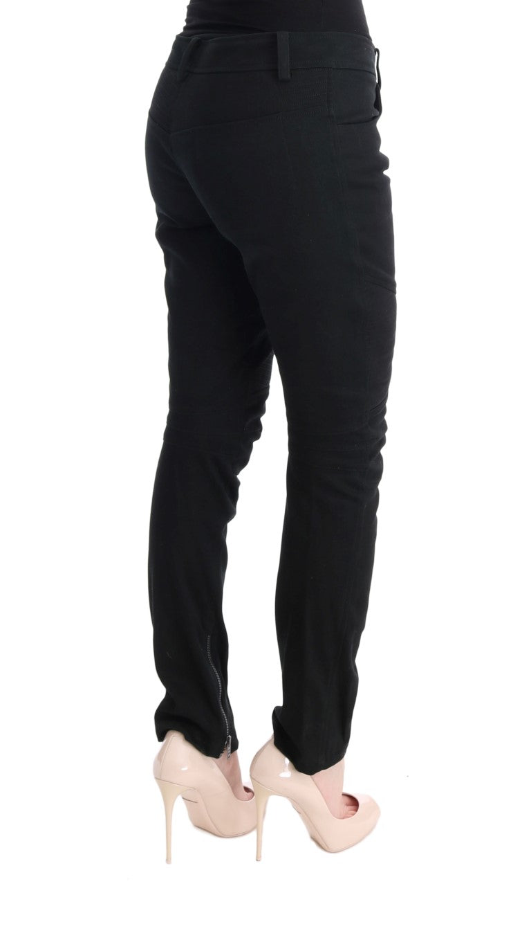 Schicke schwarze Slim Fit Hose