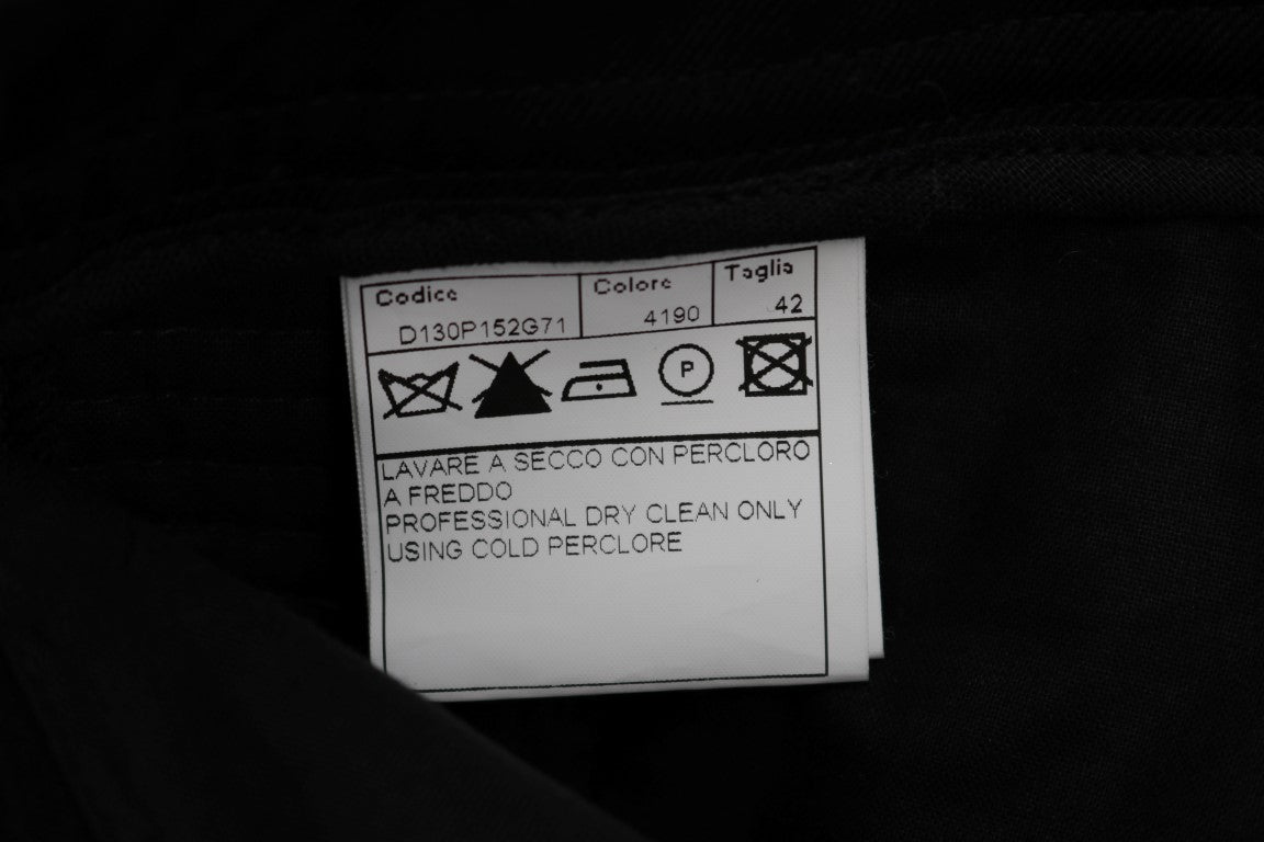 Schicke schwarze Slim Fit Hose