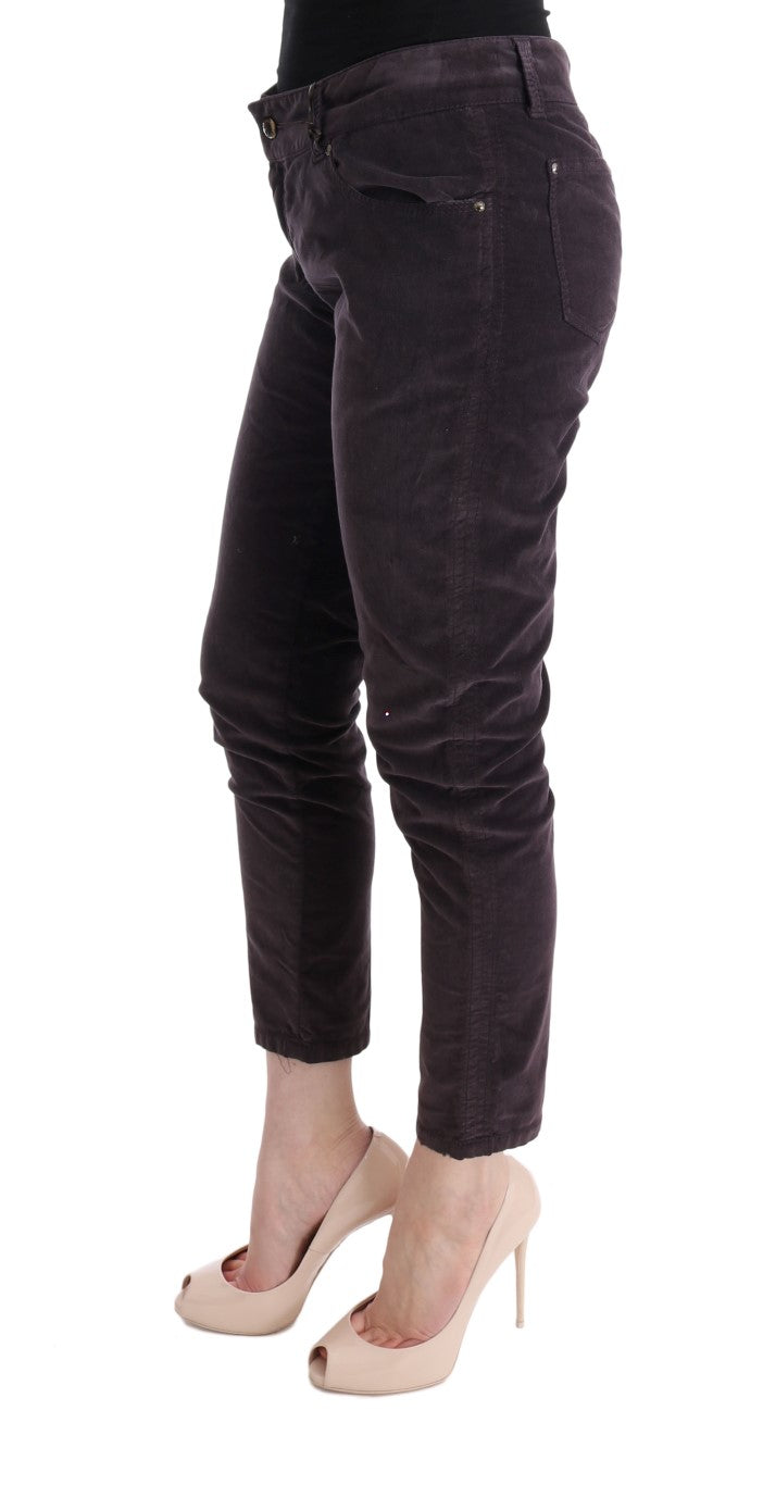 Schicke braune Caprihose aus Baumwolle